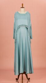 Layali Modest cape gown