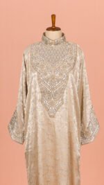 Sultana High Neck- Beige Champagne Mukhawar - Image 5