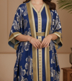 Royal Noor Navy Blue Moroccan Kaftan