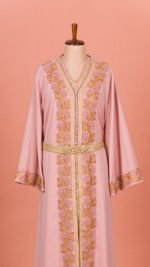 Royal Noor Dusty Rose Moroccon Jalabiya - Image 5