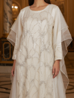 Amana Ivory Embellished kaftan