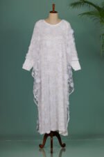 Amana White Pearl Kaftan - Image 3