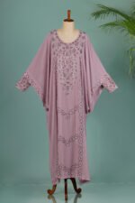 Emira Khaleeji Kaftan- Mauve-Lavender - Image 2