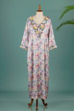 Rose Bloom Beadwork Mukhawar with Cape - Image 2