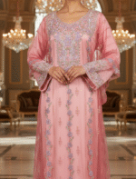 Bridal Emira Khaleeji Kaftan- Rose Bloom