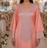 Emira Khaleeji Kaftan- Peach Pink