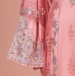 Bridal Emira Khaleeji Kaftan- Rose Bloom - Image 4