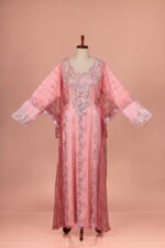 Bridal Emira Khaleeji Kaftan- Rose Bloom - Image 5