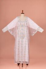 Emira Khaleeji Kaftan-Soft Pastel Pink. - Image 4