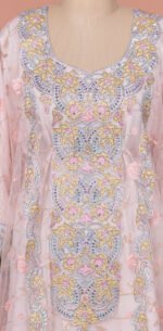 Emira Khaleeji Kaftan-Soft Pastel Pink. - Image 3