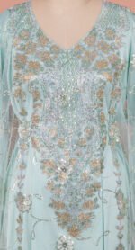 Emira Khaleeji Kaftan-Mint Dew - Image 4
