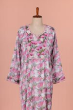 Tulip Bloom Beadwork Mukhawar with Pink sheila - Image 5