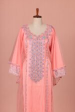 Emira Khaleeji Kaftan- Peach Pink - Image 2