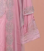 Emira Shrug Khaleeji Kaftan- Blush pink - Image 3