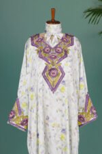 Zahra Ivory Silk Mukhawar